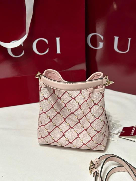 Premium Pink Bucket Bag with Box Dust Bag - 1251