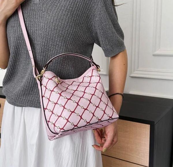 Premium Pink Bucket Bag with Box Dust Bag - 1251