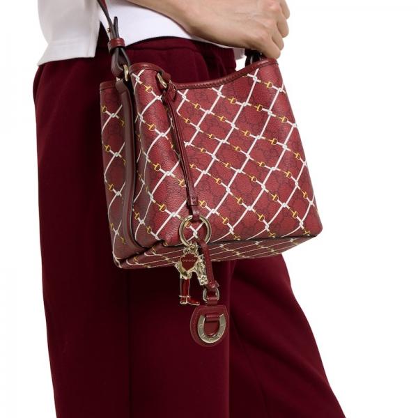 Premium Bucket Bag With OG Box & Dust Bag (Burgundy - 1250)