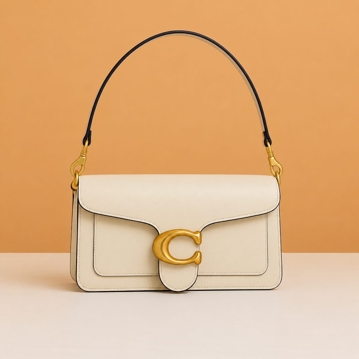 Premium White Sling Shoulder Bag with Box Dust Bag - 846